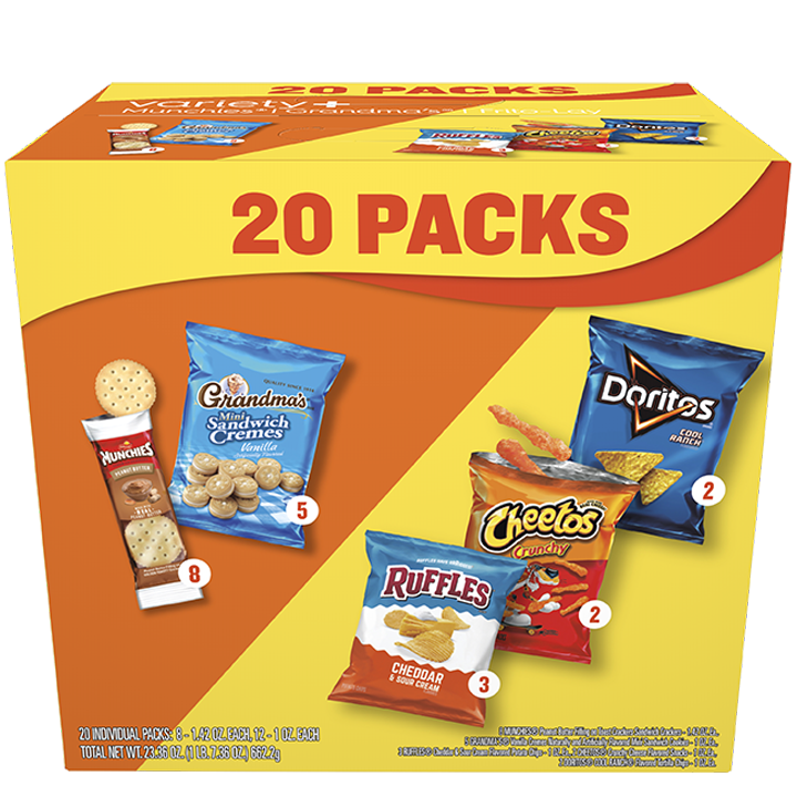 FRITO-LAY® MUNCHIES® & GRANDMA´S® 20 VARIETY PACK