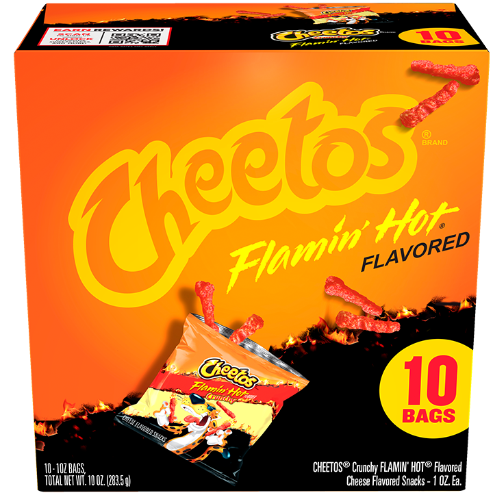 Multicombo de 10 bolsas de bocaditos CHEETOS® FLAMIN' HOT® crocantes sabor a queso