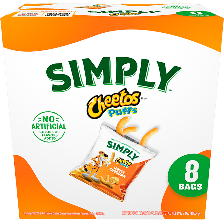 SIMPLY CHEETOS® Puffs White Cheddar Cheese Flavored Snacks Multi-Pack